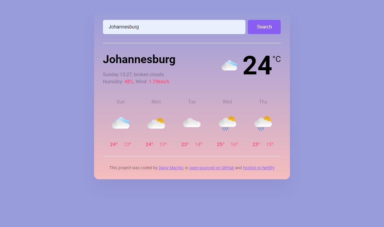 Project Image - Weather App